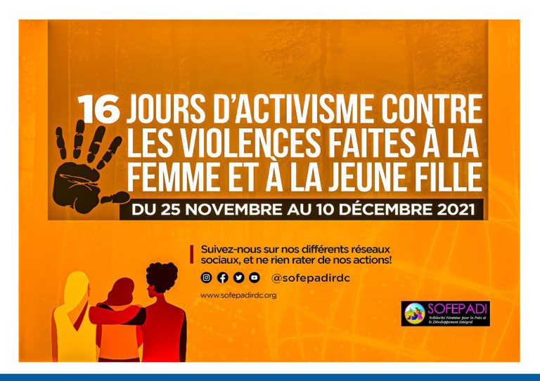 Célébration des 16 jours d’activisme contre les violences faites aux femmes